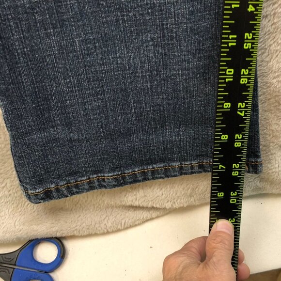 Riders By Lee Womens Jeans Size 34W Measured Bootcut Blue Denim Casual Classic - Picture 6 of 16